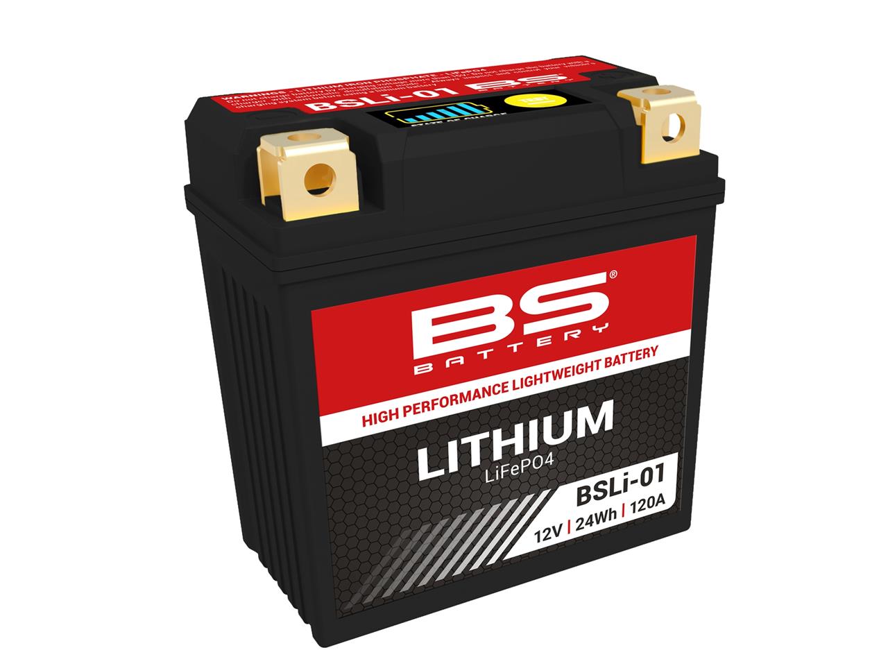 Batterie marque BS Battery type Lithium-Ion référence BSLI-01 (LFP01)