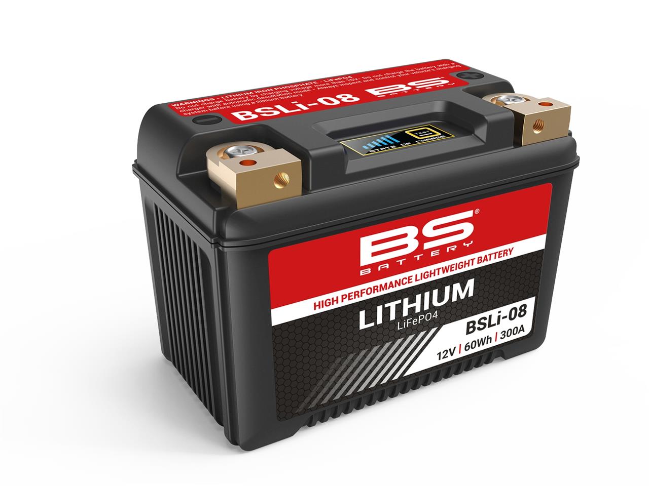 Batterie marque BS Battery type Lithium-Ion référence BSLI-08 (LFP18L)