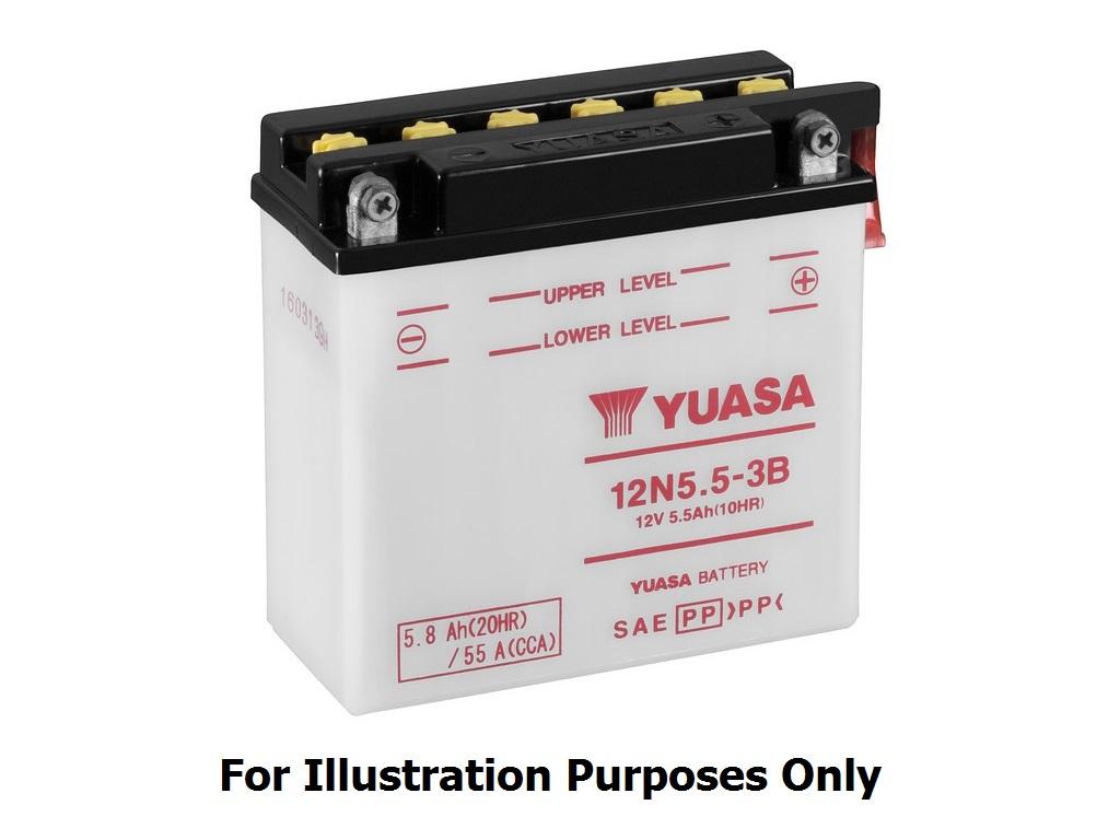 Batterie 12N24-3A marque Yuasa type conventionnelle sans pack acide