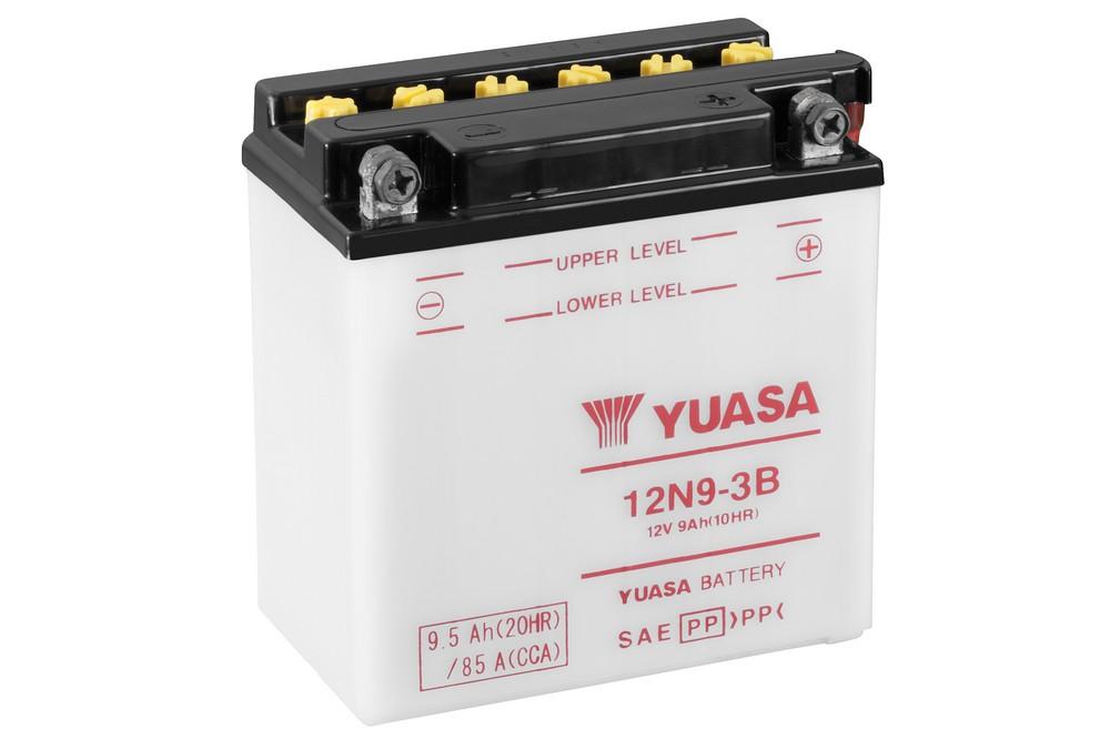 Batterie marque Yuasa type conventionnelle sans pack acide référence 12N9-3B