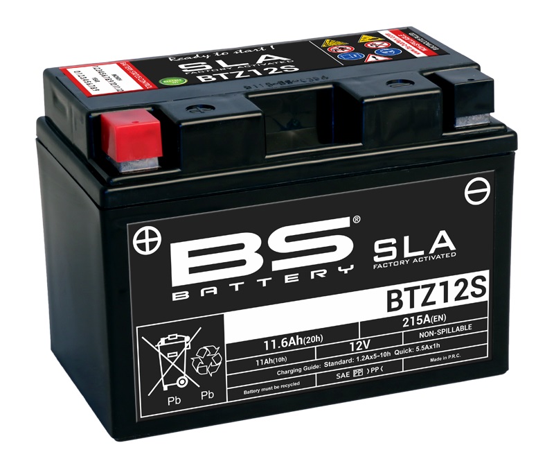 Batterie marque BS Battery SLA sans entretien activé usine référence BTZ12S