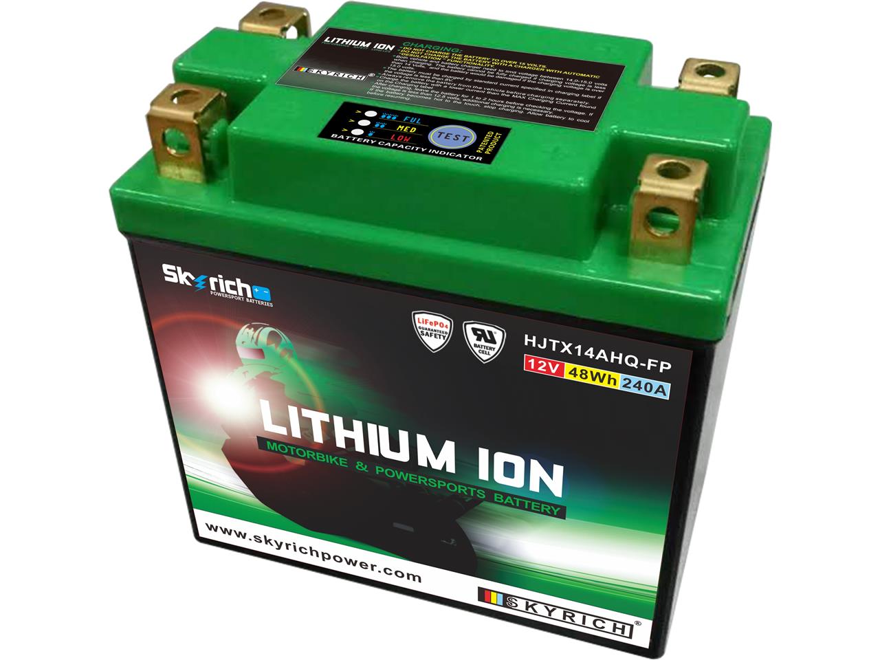 Batterie marque Skyrich type Lithium-Ion référence LTX14L