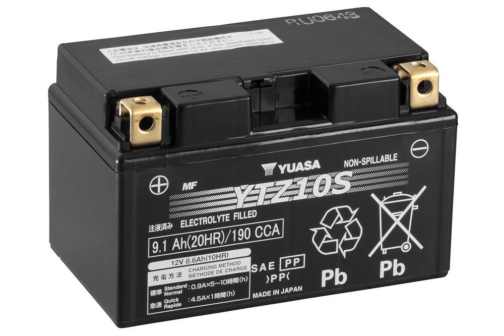 Batterie marque Yuasa sans entretien activé usine référence YTZ10S