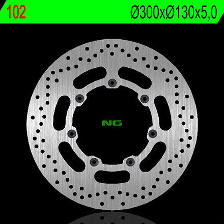 Disque de frein fixe avant gauche NG BRAKES | VN CLASSIC 1600, VULCAN EN 500 '95-03 - Modèle 102