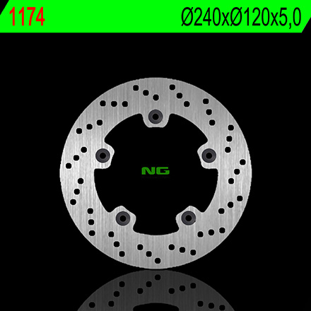Disque de frein arrière fixe marque Ng BRAKES | Compatible Moto SUZUKI