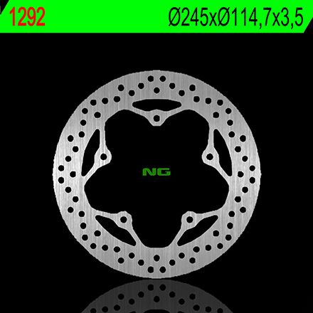 Disque de frein avant rond fixe NG BRAKES référence 1292 | YBR 125 (07-11)