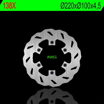 Disque de frein pétale fixe Modèle 138X NG BRAKES | KDX 200, 220, 250, KX 125, 250, 500
