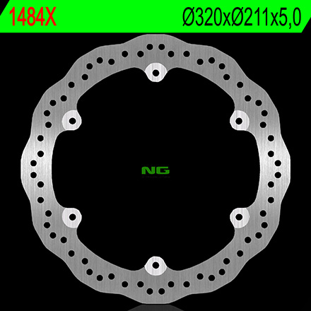 Disque de frein fixe Wave 1484X, marque Ng Brake Disc | Compatible Motos HONDA