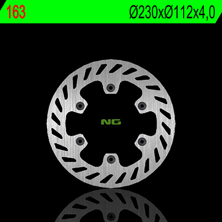 Disque de frein fixe : 163 marque NG BRAKES | APRILIA MX 50, YAMAHA DT R 50