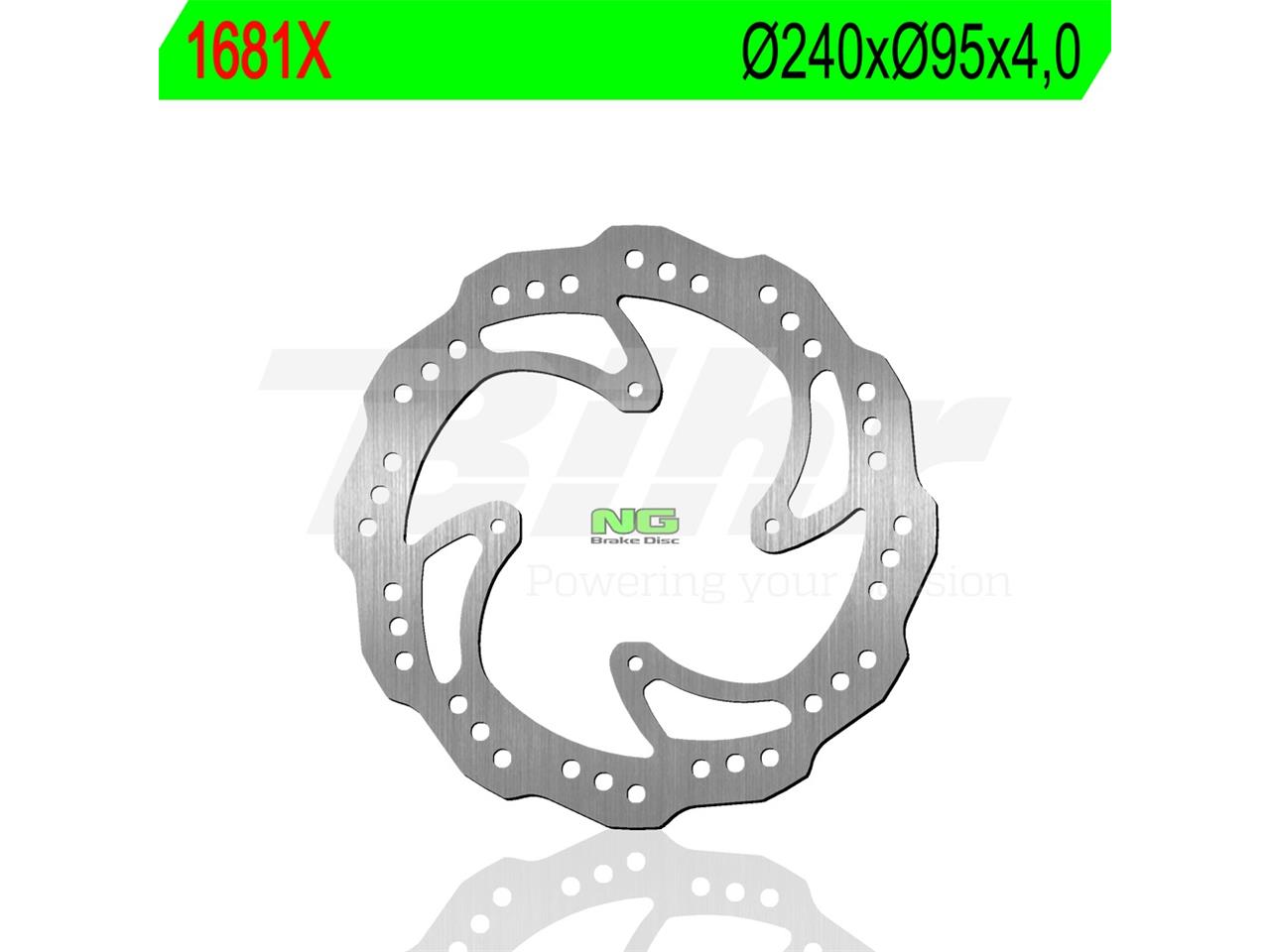Disque de frein pétale fixe NG Brake Disc 1681X | Motocross KTM, HUSQVARNA