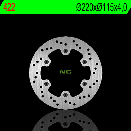 Disque de frein fixe arrière marque NG BRAKES - Modèle 422 | YAMAHA, TM