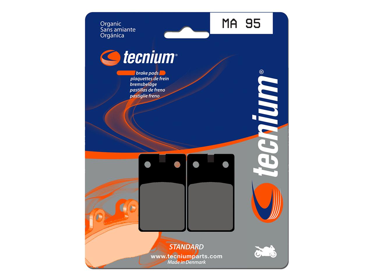 Plaquettes de frein organiques Tecnium : MA95 | Mecaboite BENELLI SPRING 50