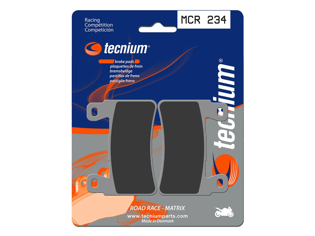 Plaquettes de frein Racing Tecnium, métal fritté carbone : MCR234 | GD EXIV-R 250, GT COMET 650, ST7 700, 750