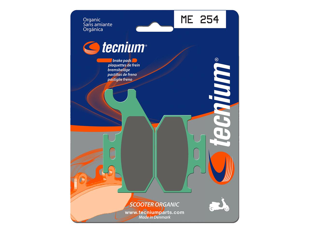 Plaquettes de frein organiques marque Tecnium : ME254 | Maxiscooter SUZUKI