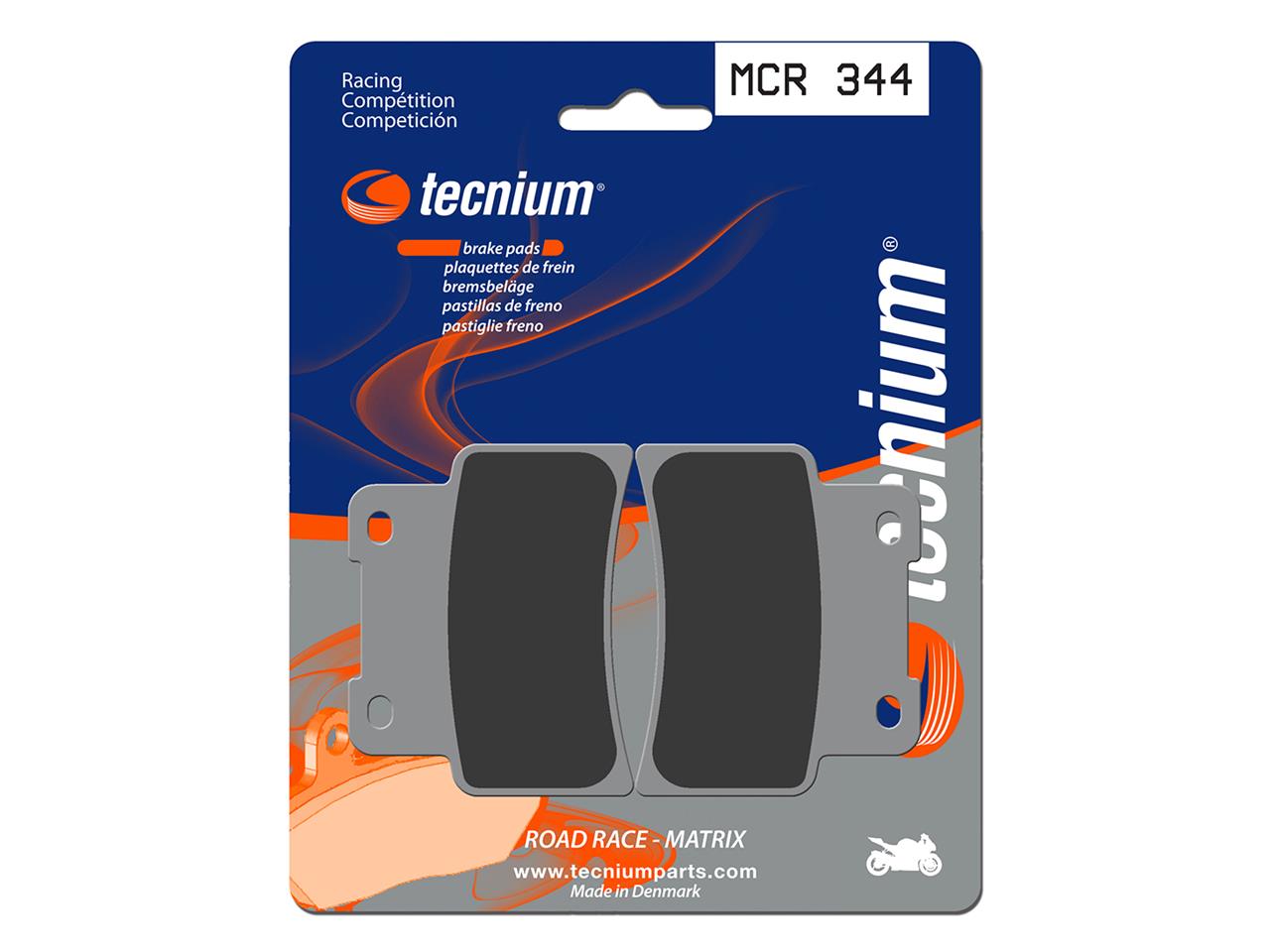 Plaquettes de frein Tecnium en métal fritté carbone : Racing - Indice MCR344 | APRILIA