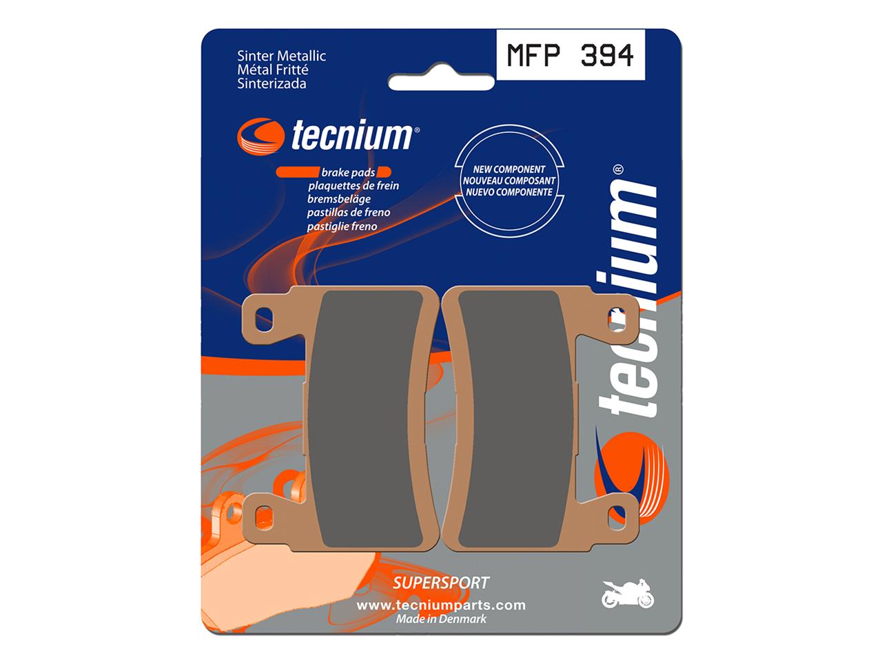 Plaquettes de frein marque TECNIUM Trail Performance métal fritté