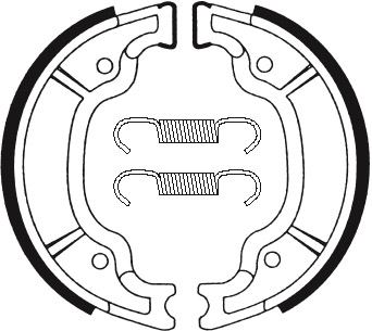 Mâchoires de frein organiques Tecnium : BA199 | Maxiscooter, Moto MBK, YAMAHA