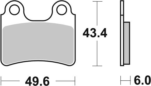 Plaquettes de frein Braking métal fritté indice CM46 (831CM46)