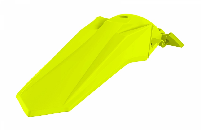 Garde-boue arrière marque Polisport couleur jaune fluo