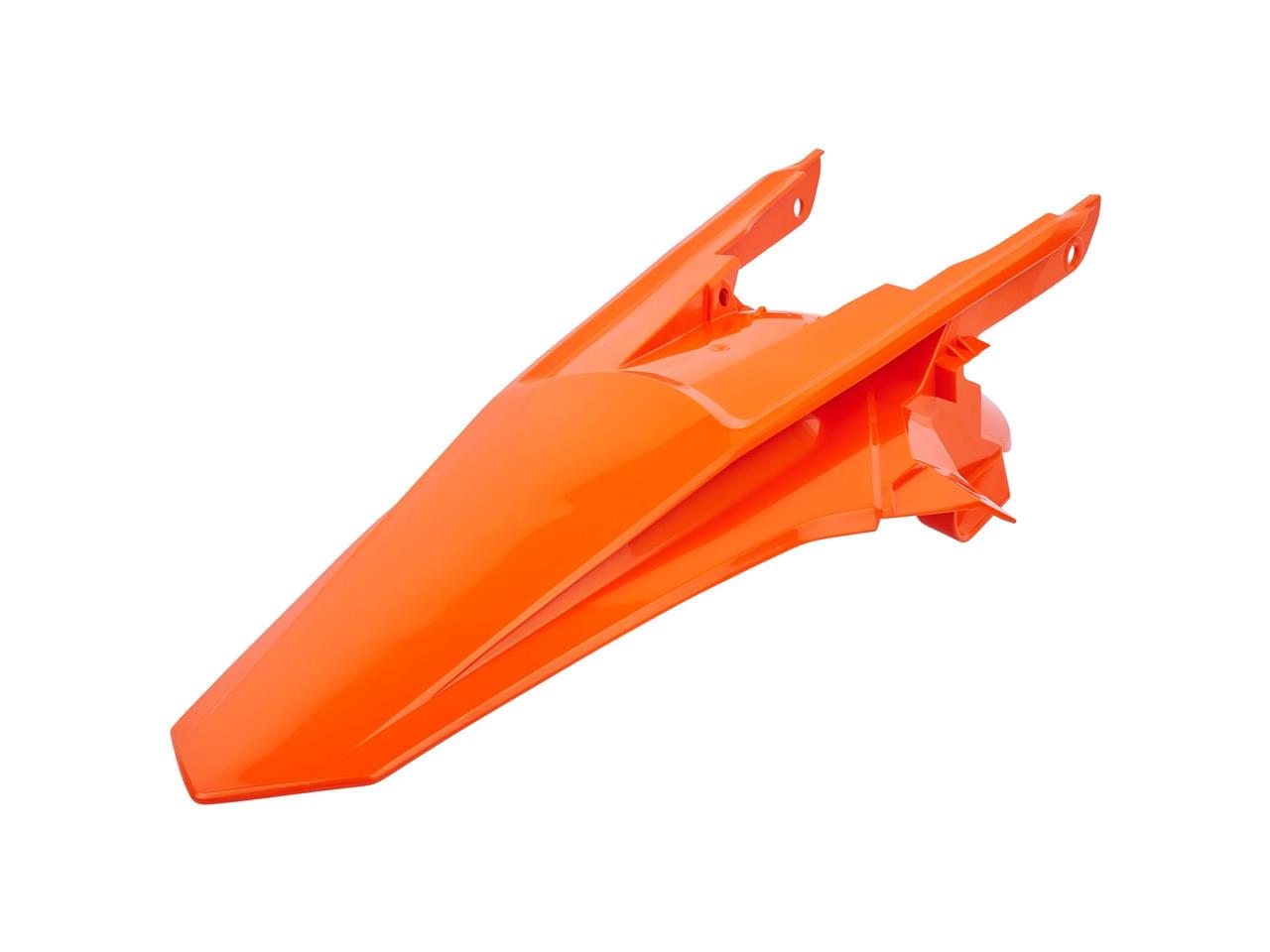 Garde-boue arrière marque Polisport couleur orange fluo KTM