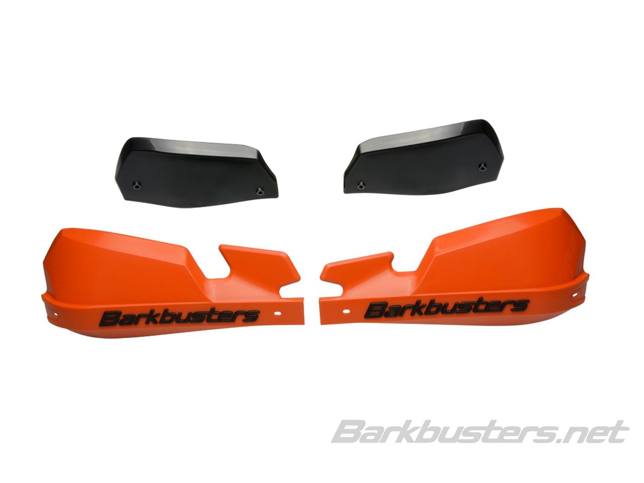 Coques de protège-mains marque BARKBUSTERS VPS MX orange/déflecteur noir