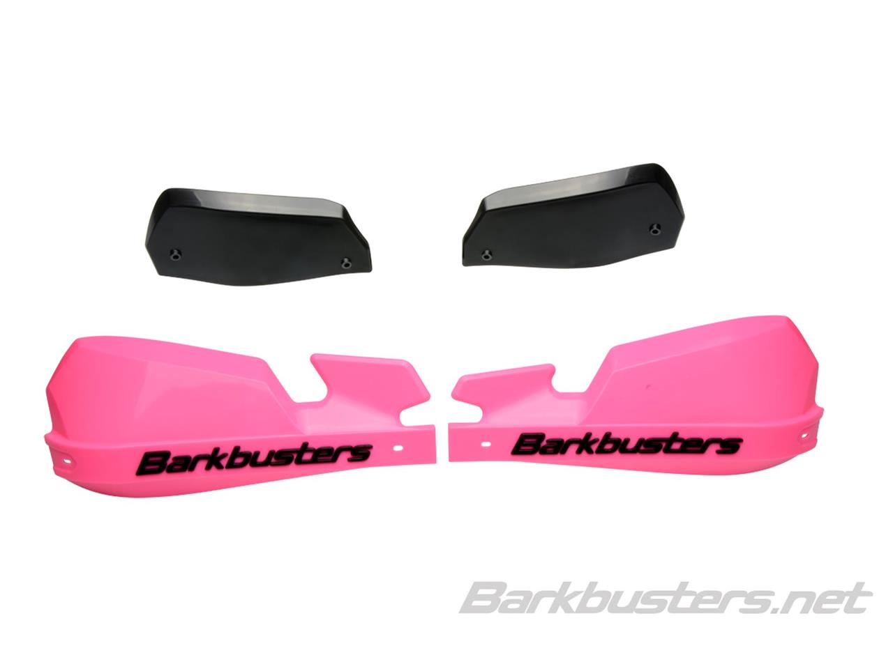 Coques de protège-mains marque BARKBUSTERS VPS MX rose/déflecteur noir