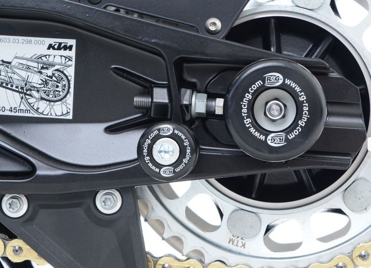 Protections de bras oscillant noir marque R&G KTM