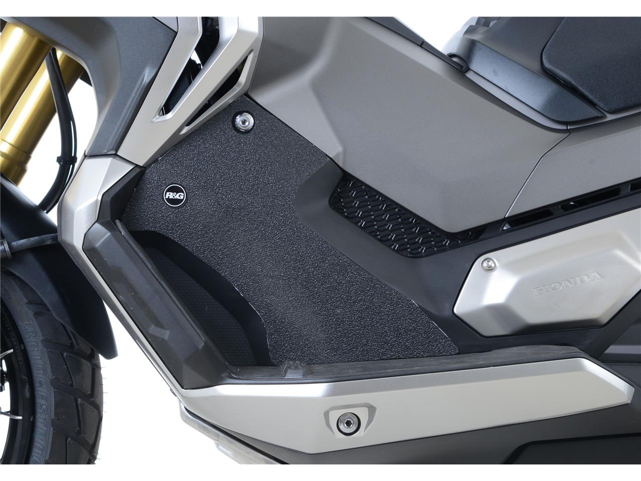 Adhésif anti-frottement marque R&G RACING cadre noir (2 pièces) Honda X-ADV