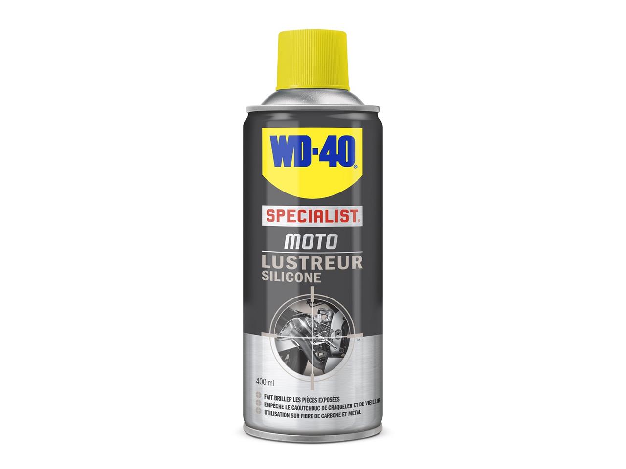 Spray lubrifiant SPECIALIST MOTO LUSTREUR SILICONE WD-40 