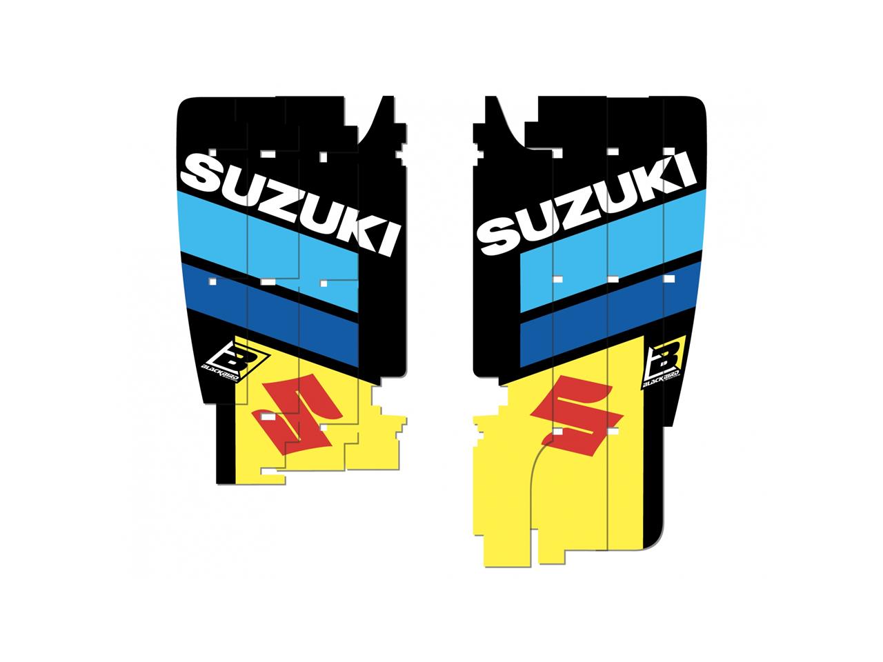 Kit déco de cache radiateur marque Blackbird Replica Racing Team 2019 Suzuki RM-Z450