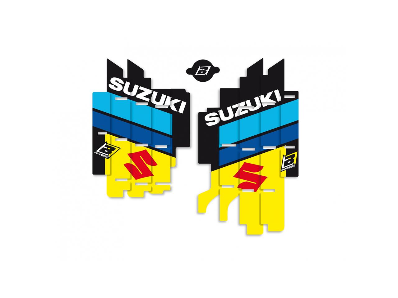 Kit déco de cache radiateur marque Blackbird Replica Racing Team 2019 Suzuki RM-Z450