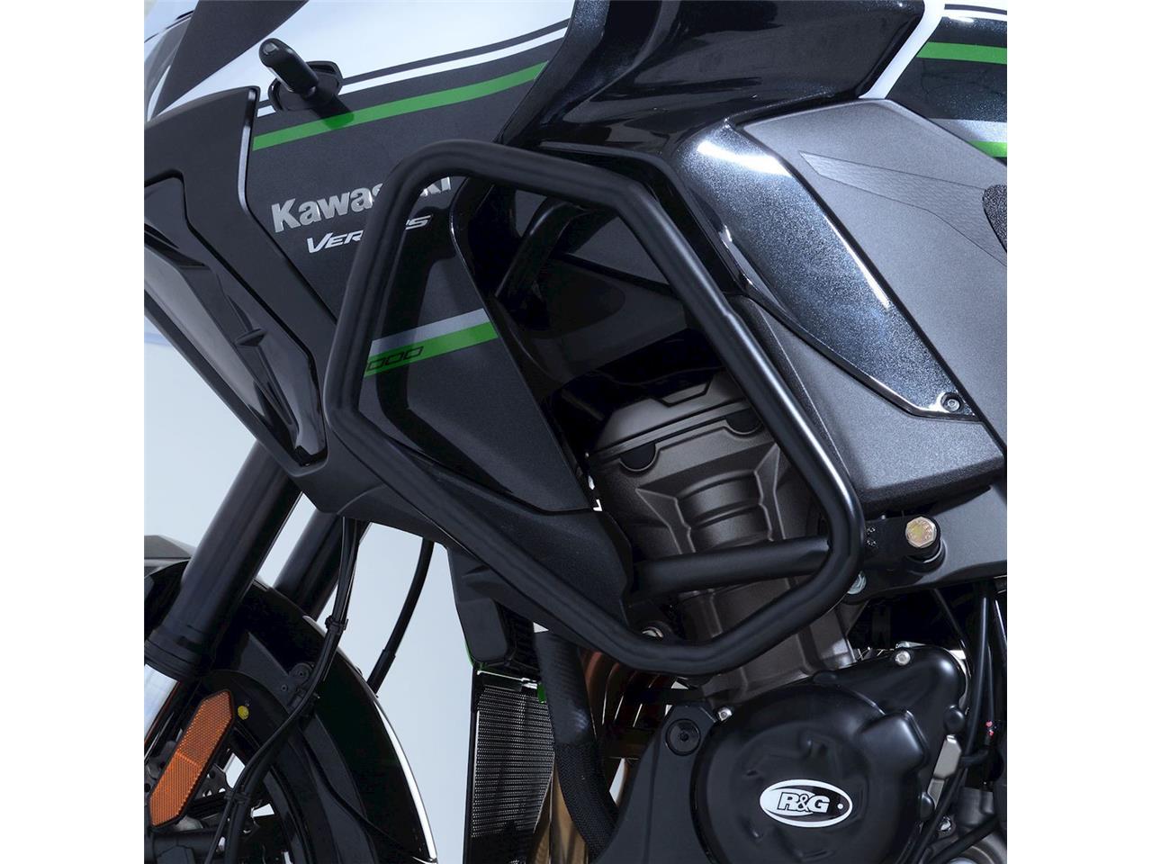 Protection latérales marque R&G RACING noir Kawasaki Versys 1000