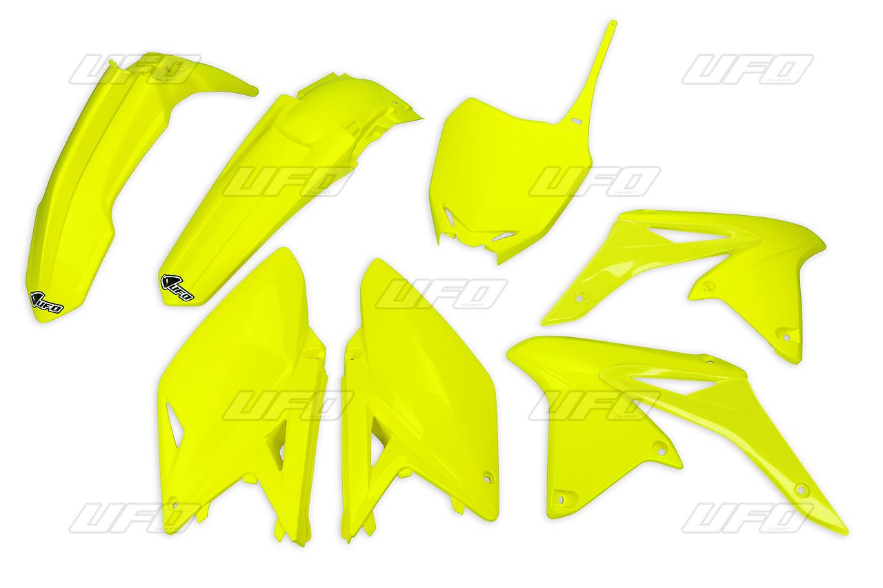 Kit plastique marque UFO jaune fluo