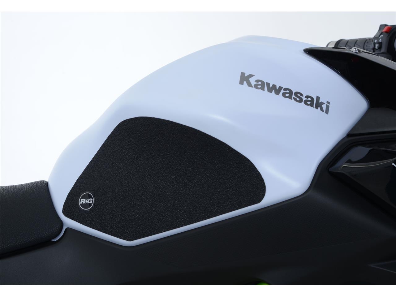 Kit grip de réservoir marque R&G RACING translucide Kawasaki
