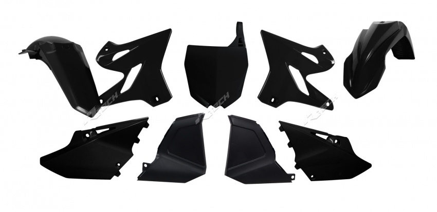 Kit plastique marque RACETECH Replica (2015) noir Yamaha YZ125/250