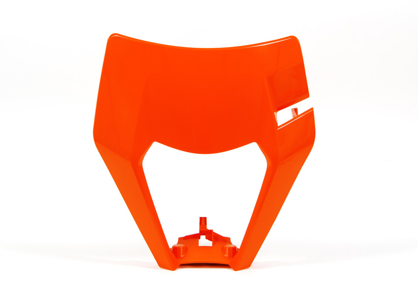 Plastique de plaque phare marque Racetech orange KTM EXC