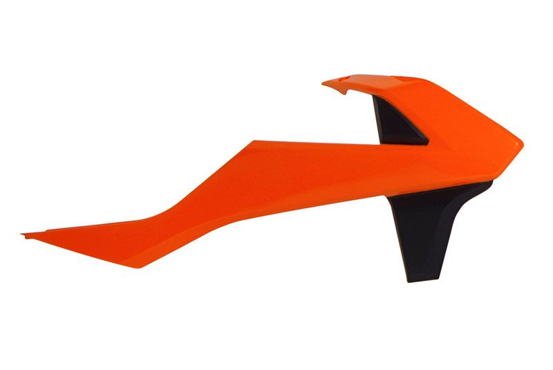 Ouïes de radiateur marque RACETECH orange/noir KTM SX85