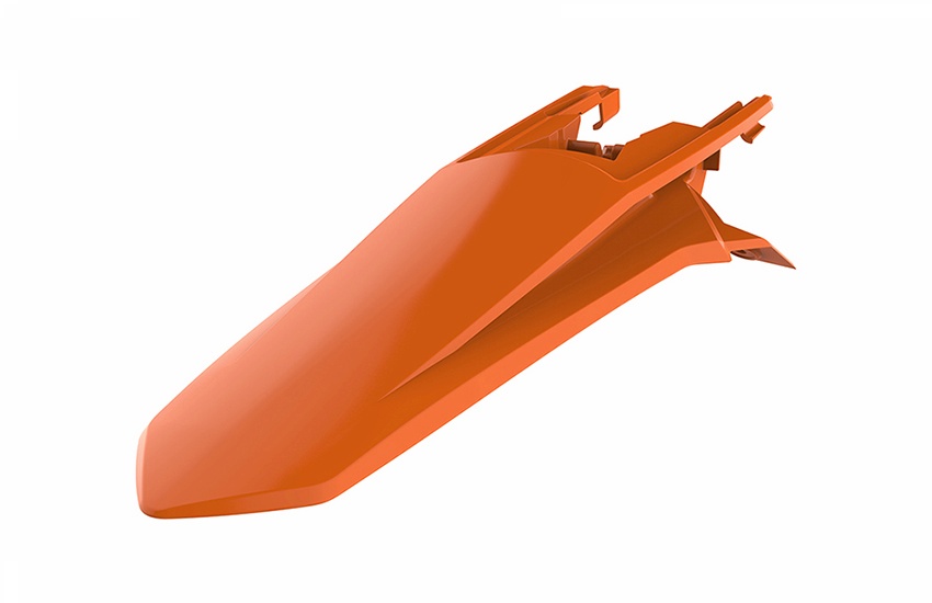 Garde-boue arrière marque Polisport couleur orange