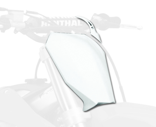 Plaque numéro frontales marque POLISPORT blanc Honda CRF450R/RX