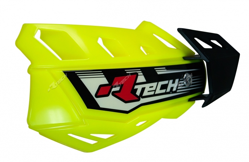 Protège-mains marque Racetech FLX jaune fluo réglable
