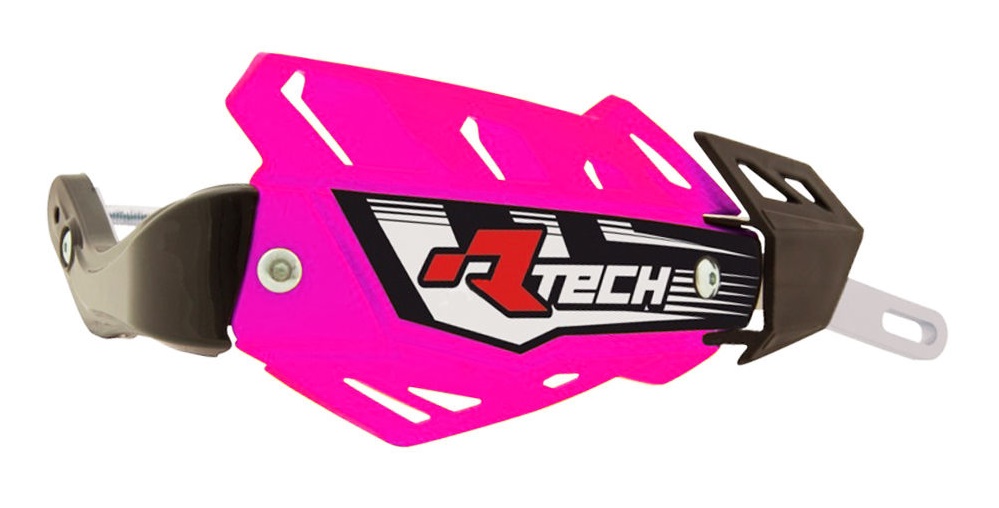 Protège-mains marque Racetech FLX rose avec renfort alu