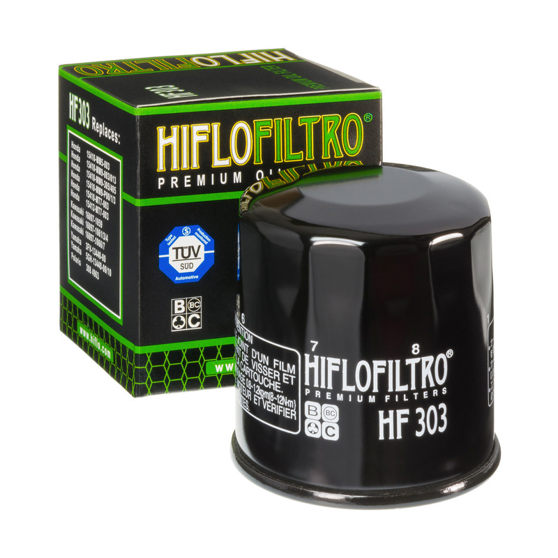 Filtre à huile HF303 Hiflofiltro | HONDA, KAWASAKI, YAMAHA, CF, POLARIS