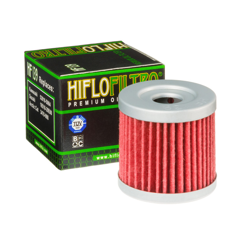 Filtre à huile HF139 marque Hiflofiltro | KAWASAKI, SUZUKI, ARCTIC CAT