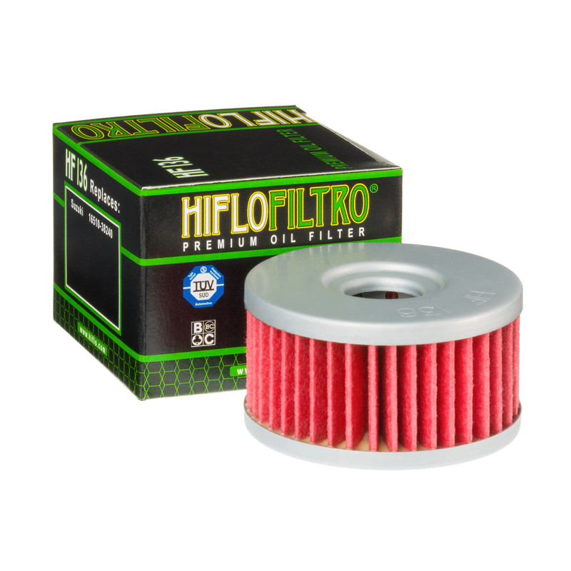 Filtre à huile HF136 de la marque Hiflofiltro | Compatible SUZUKI, BETA