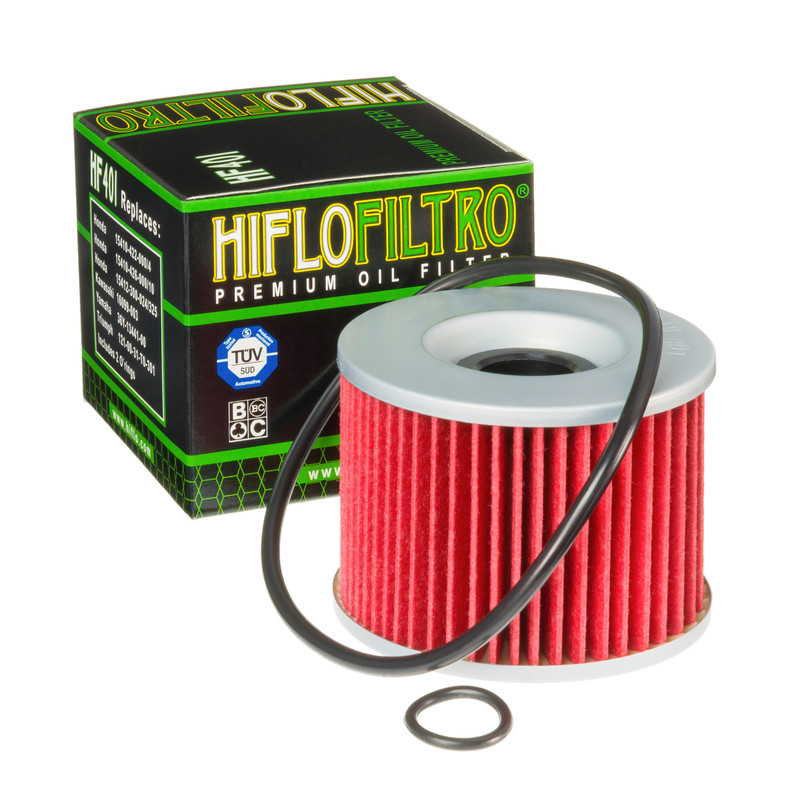 Filtre à huile HF401 marque Hiflofiltro | HONDA, KAWASAKI, TRIUMPH, YAMAHA