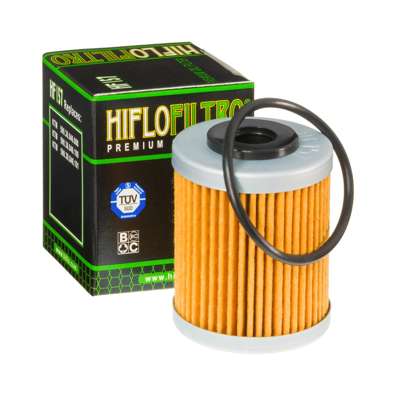 Filtre à huile HF157 marque Hiflofiltro | Compatible KTM, BETA, POLARIS