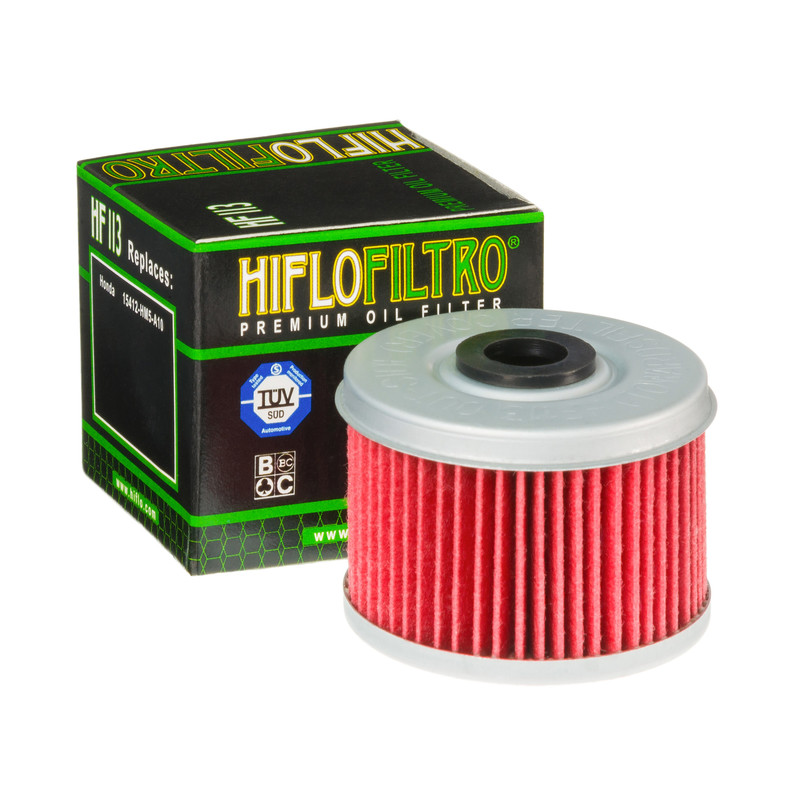 Filtre à huile HF113 de la marque Hiflofiltro | Compatible Quad, Moto, Maxiscooter, Motocross HONDA