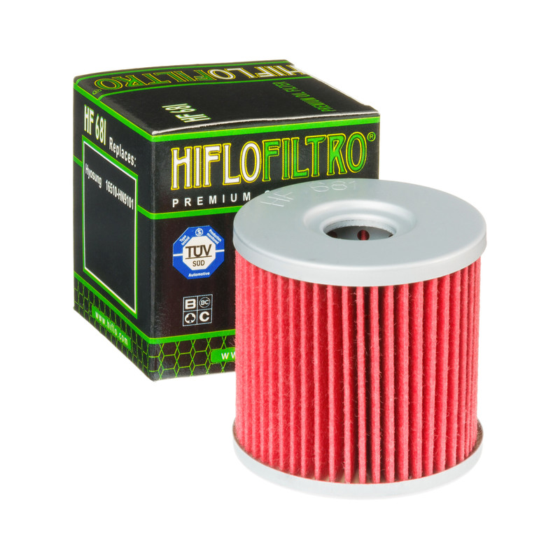 Filtre à huile HF681 Hiflofiltro | HYOSUNG GT COMET 650, HYOSUNG GV AQUILA CUSTOM 650