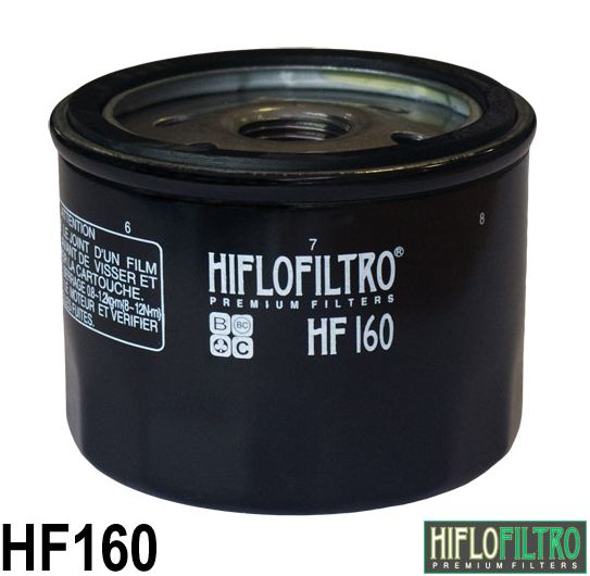 Filtre à huile HF160 marque Hiflofiltro | Compatible Moto BMW, HUSQVARNA