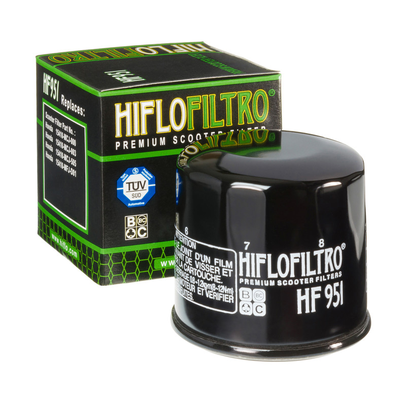 Filtre à huile HF951 marque Hiflofiltro | Compatible Maxiscooter HONDA
